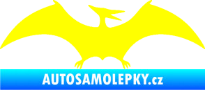 Samolepka Pterodactylus 001 pravá žlutá citron