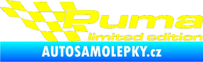 Samolepka Puma limited edition levá žlutá citron