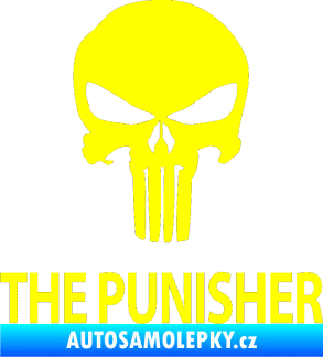 Samolepka Punisher 002 s nápisem žlutá citron