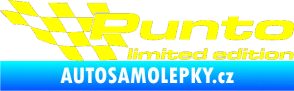 Samolepka Punto limited edition levá žlutá citron