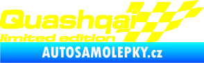 Samolepka Quashqai limited edition pravá žlutá citron