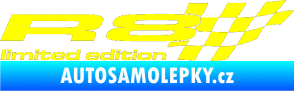 Samolepka R8 limited edition pravá žlutá citron