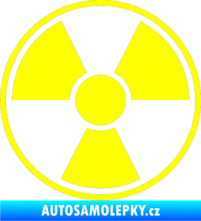 Samolepka Radioactive 003 žlutá citron