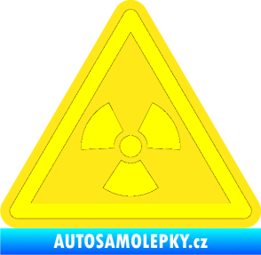Samolepka Radioactive barevný trojúhelník žlutá citron