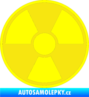 Samolepka Radioactive barevný žlutá citron