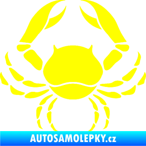 Samolepka Rak 002  žlutá citron