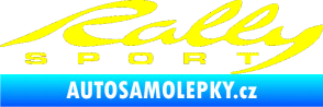 Samolepka Rally sport 002 žlutá citron