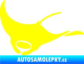 Samolepka Rejnok 003  levá manta žlutá citron