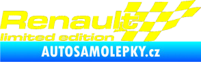 Samolepka Renault limited edition pravá žlutá citron