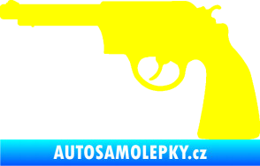 Samolepka Revolver 002 levá žlutá citron