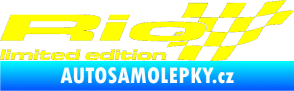 Samolepka Rio limited edition pravá žlutá citron