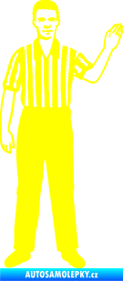 Samolepka Rozhodčí 001 pravá žlutá citron