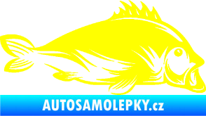 Samolepka Ryba 003 pravá žlutá citron