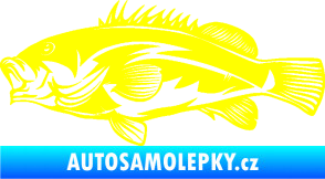 Samolepka Ryba 005 levá žlutá citron
