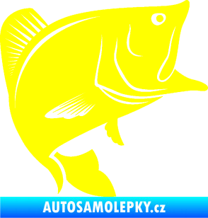 Samolepka Ryba 009 pravá žlutá citron