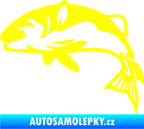 Samolepka Ryba 010 levá žlutá citron