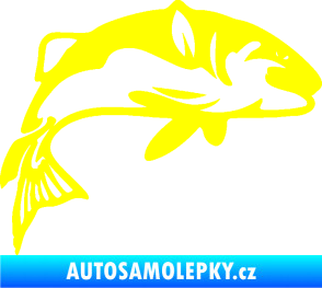 Samolepka Ryba 010 pravá žlutá citron