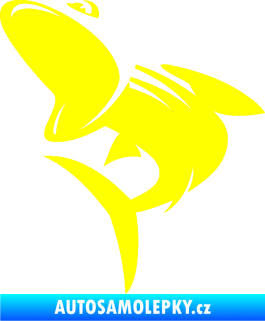 Samolepka Ryba 016 levá žlutá citron
