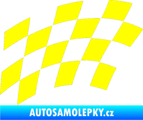 Samolepka Šachovnice 037 žlutá citron