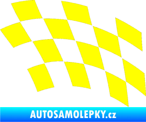 Samolepka Šachovnice 038 žlutá citron