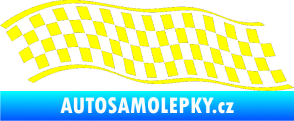 Samolepka Šachovnice 057 žlutá citron
