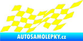 Samolepka Šachovnice 074 žlutá citron