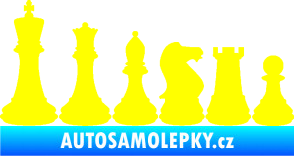 Samolepka Šachy 001 levá žlutá citron