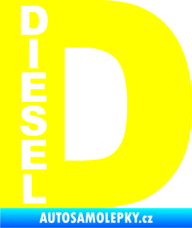 Samolepka Samolepka na víčko od nádrže 010 diesel žlutá citron