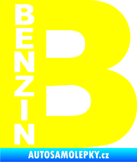 Samolepka Samolepka na víčko od nádrže 011 benzín žlutá citron