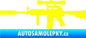 Samolepka Samopal 006 levá žlutá citron