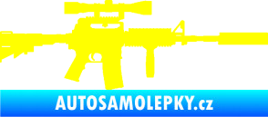 Samolepka Samopal 006 pravá žlutá citron