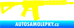 Samolepka Samopal 007 pravá žlutá citron