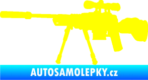 Samolepka Samopal 008 levá žlutá citron