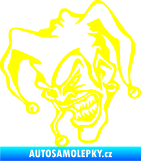 Samolepka Šašek 002 levá žlutá citron