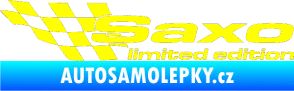 Samolepka Saxo limited edition levá žlutá citron