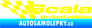 Samolepka Scala limited edition levá žlutá citron