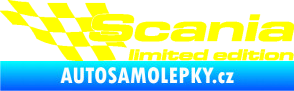 Samolepka Scania limited edition levá žlutá citron