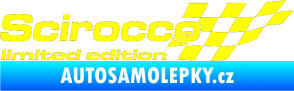Samolepka Scirocco limited edition pravá žlutá citron