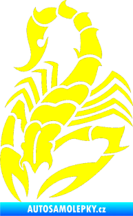 Samolepka Štír 012 levá žlutá citron
