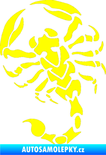 Samolepka Štír 016 pravá žlutá citron