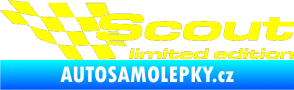 Samolepka Scout limited edition levá žlutá citron