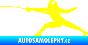 Samolepka Šerm 001 levá  žlutá citron