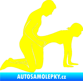 Samolepka Sexy siluety 024 žlutá citron