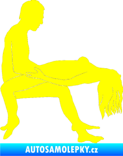 Samolepka Sexy siluety 026 žlutá citron
