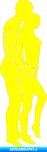 Samolepka Sexy siluety 027 žlutá citron