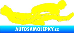 Samolepka Sexy siluety 029 žlutá citron