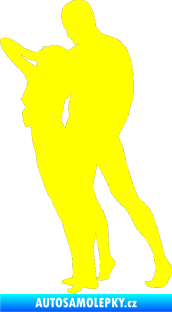 Samolepka Sexy siluety 035 žlutá citron