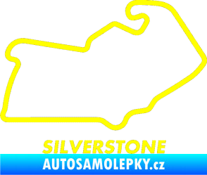 Samolepka Okruh Silverstone žlutá citron