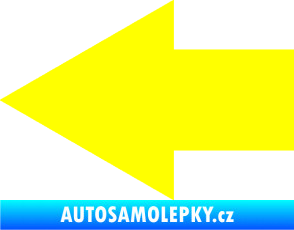 Samolepka Šipka 001 levá ikonka žlutá citron