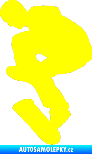 Samolepka Skateboard 002 levá žlutá citron